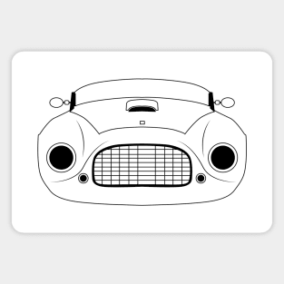 Ferrari Barchetta Black Outline Magnet